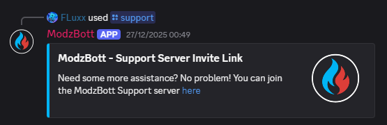 Support link Example