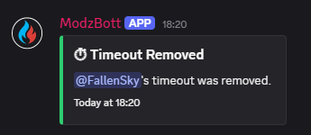 Timeout removed Example